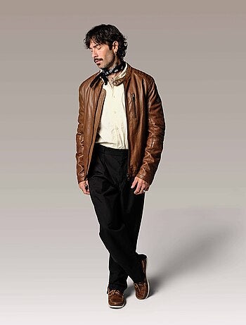 Blouson En Cuir Formula Stown Redskins