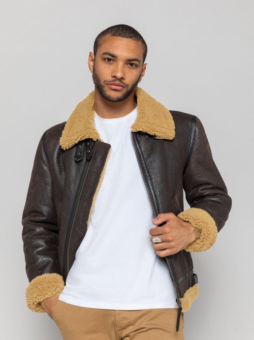 Blouson En Cuir  / Gingembre Reagan Queenstown Redskins - Kiabi