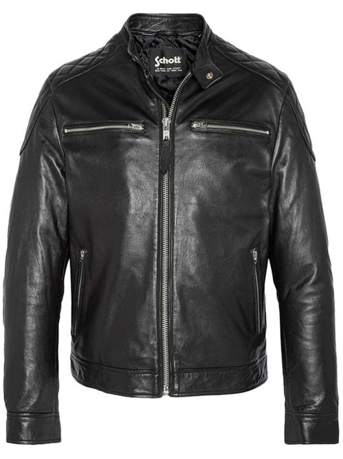 Blouson en cuir Homme Schott Blouson - Kiabi