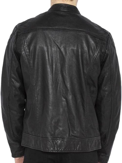 Blouson en Cuir Homme Schott - Kiabi