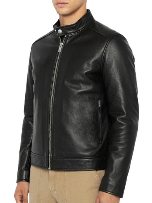 Blouson en Cuir Homme Schott - Kiabi