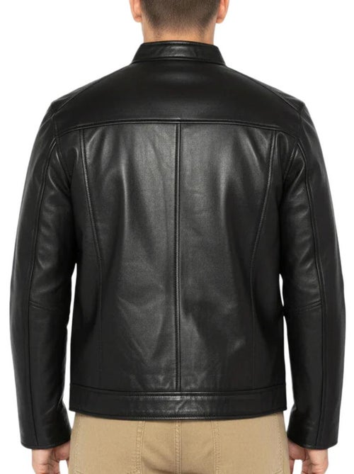 Blouson en Cuir Homme Schott - Kiabi