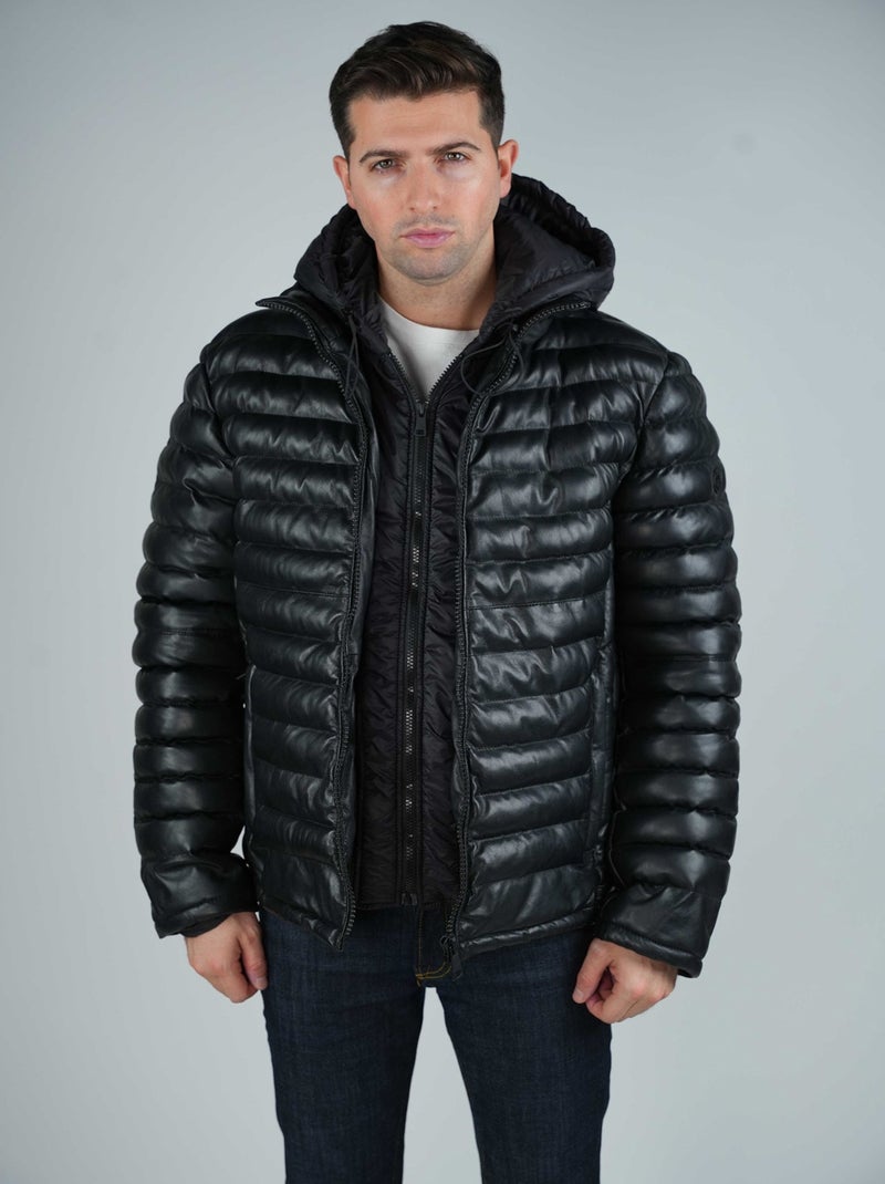 Blouson En Cuir  Lord Oslo Redskins Noir - Kiabi