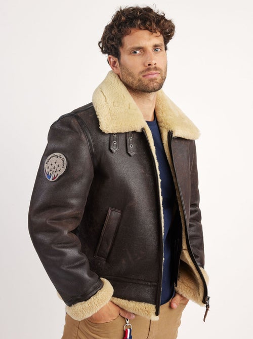Blouson En Cuir  Mistral Queenstown Redskins - Kiabi