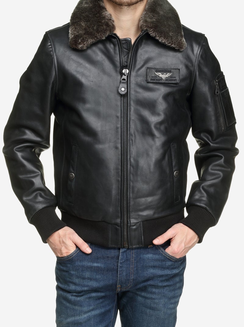 Blouson Moto En Cuir Redskins Norton – Taille XL, Noir, Occasion Très Bon état, Style Rétro