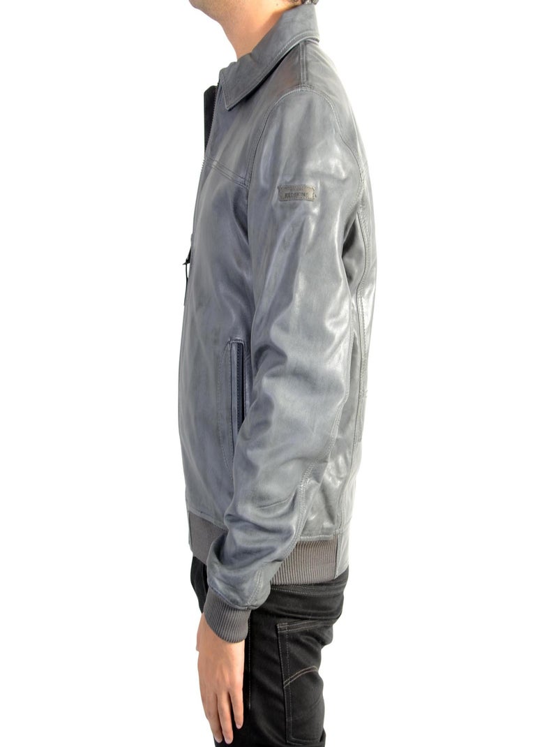 Blouson en Cuir Redskins Rodger Mojito Bleu - Kiabi