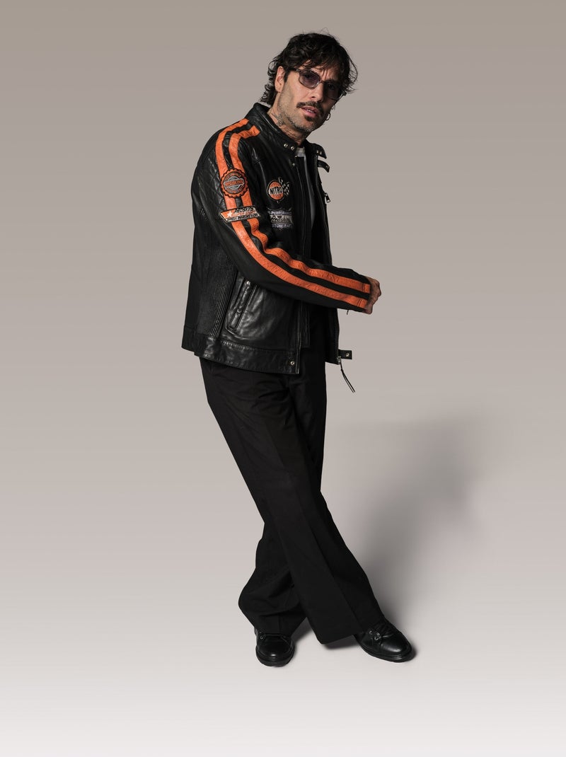 Blouson En Cuir  Ripper Calista Redskins Orange - Kiabi