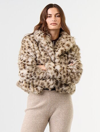 Blouson en fausse fourrure
