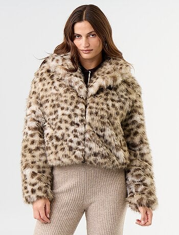 Blouson en fausse fourrure