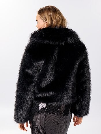 Blouson en fausse fourrure