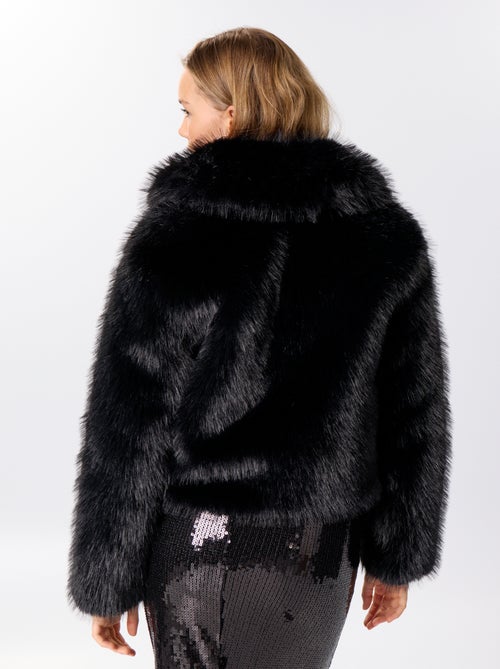 Blouson en fausse fourrure - Kiabi Blouson en fausse fourrure - Kiabi