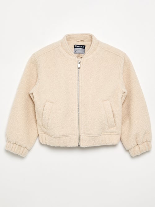 Blouson en faux lainage - Kiabi
