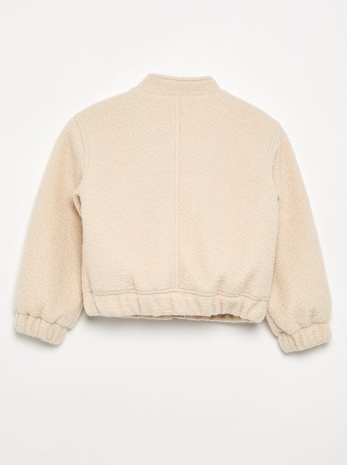 Blouson en faux lainage - Kiabi
