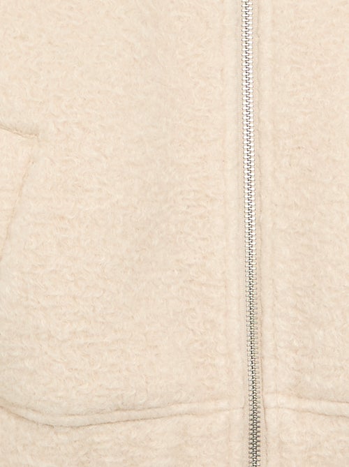 Blouson en faux lainage - Kiabi