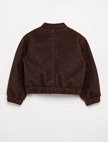 Blouson en faux lainage