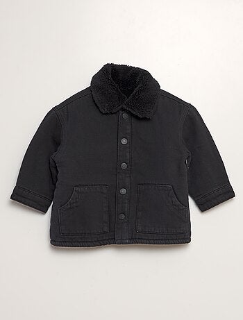 Blouson en jean doublé en sherpa