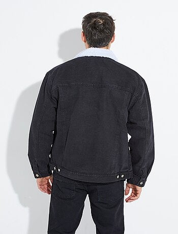 Blouson en jean intérieur fausse fourrure - AFIBEL