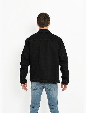 Blouson en jean zippé, c¿ur poitrine - afibel