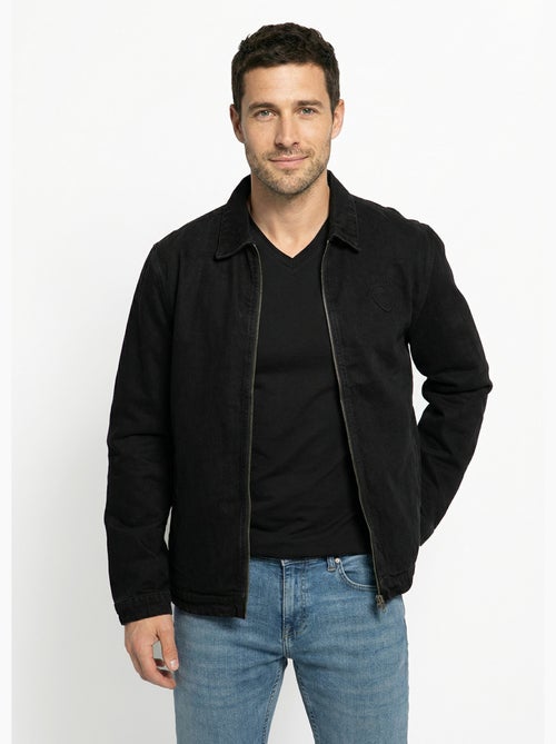 Blouson en jean zippé, c¿ur poitrine - afibel - Kiabi Blouson en jean zippé, c¿ur poitrine - afibel - Kiabi