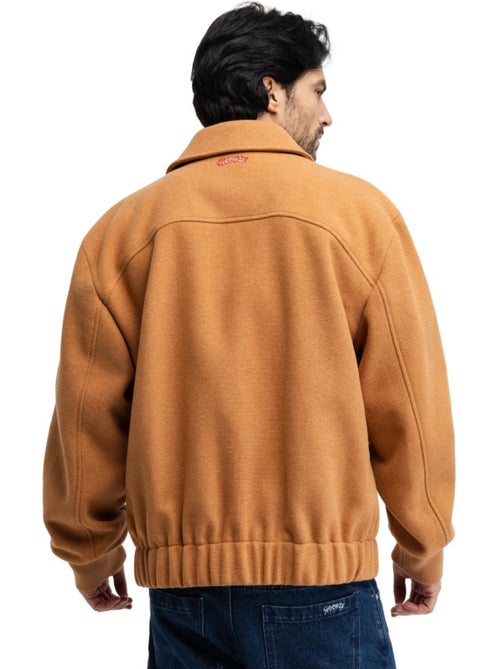 Blouson en laine homme homme gobi camel - Kiabi Blouson en laine homme homme gobi camel - Kiabi