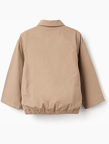 Blouson en sergé de coton avec poches