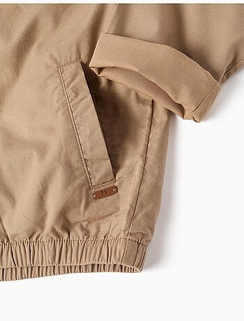 Blouson en sergé de coton avec poches