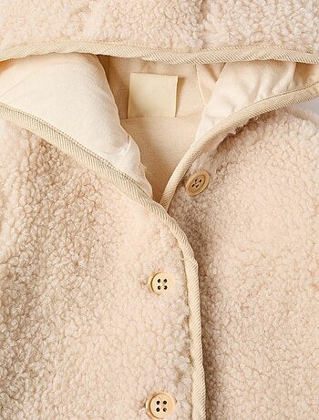 Blouson en Sherpa avec Capuche