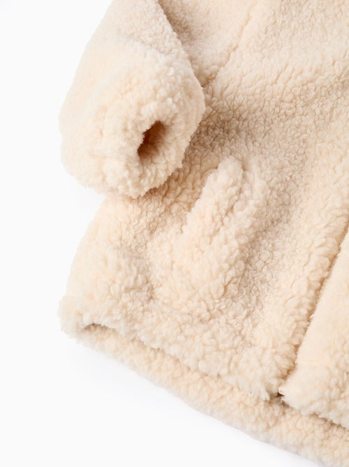 Blouson en Sherpa avec Capuche - Kiabi