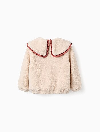 Blouson en Sherpa avec Col Maxi