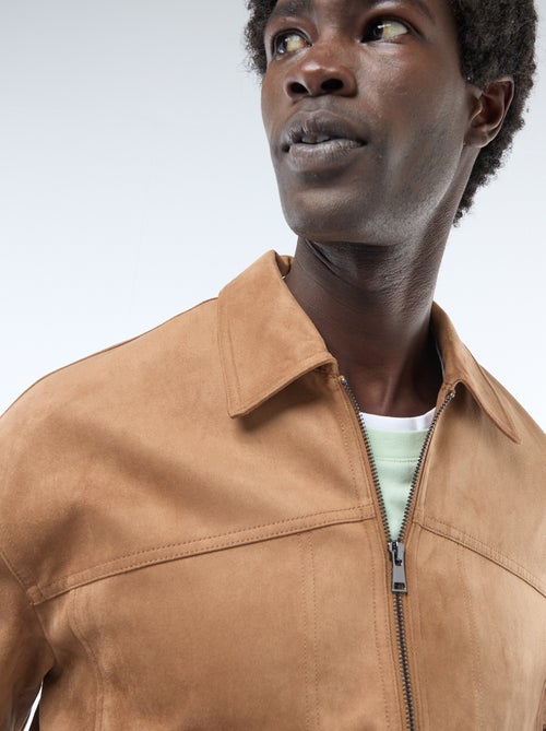 Blouson en suédine - Kiabi