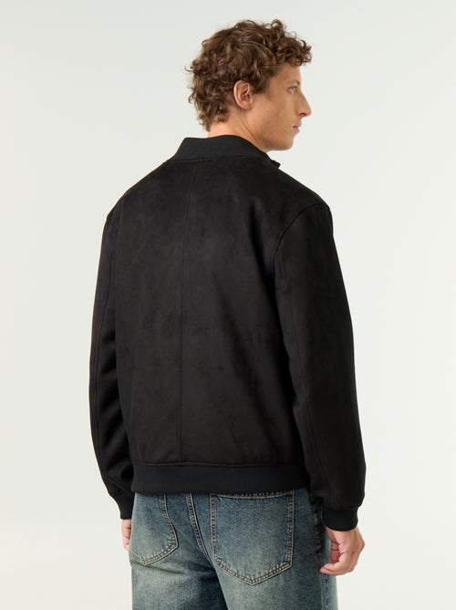 Blouson en suédine zippé - Kiabi