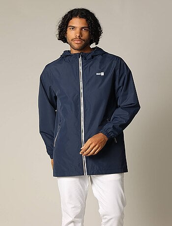 Blouson en toile enduite avec capuche doublée et manches longues 'Deeluxe'