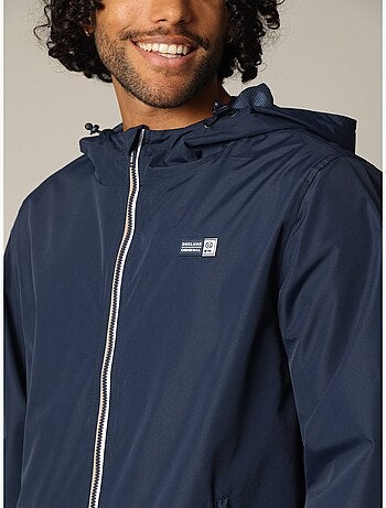 Blouson en toile enduite avec capuche doublée et manches longues 'Deeluxe'