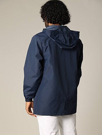 Blouson en toile enduite avec capuche doublée et manches longues 'Deeluxe'