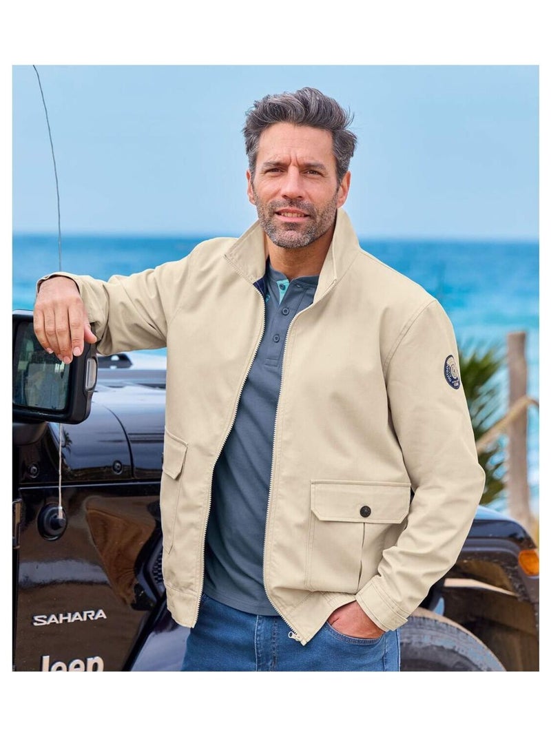 Blouson En Twill - ATLAS FOR MEN Beige - Kiabi