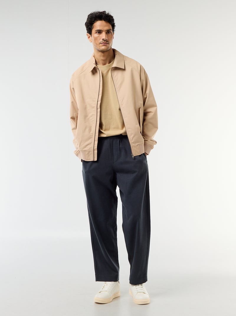 Blouson en twill Beige - Kiabi