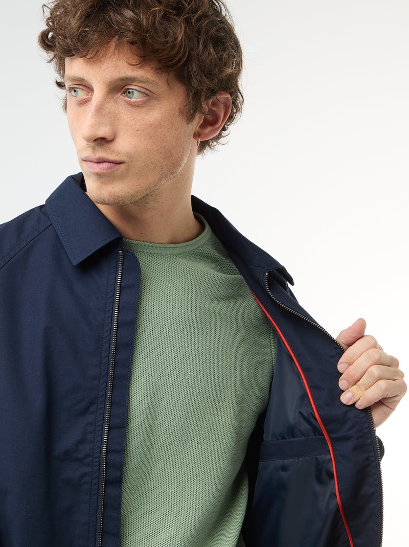Blouson en twill Bleu - Kiabi