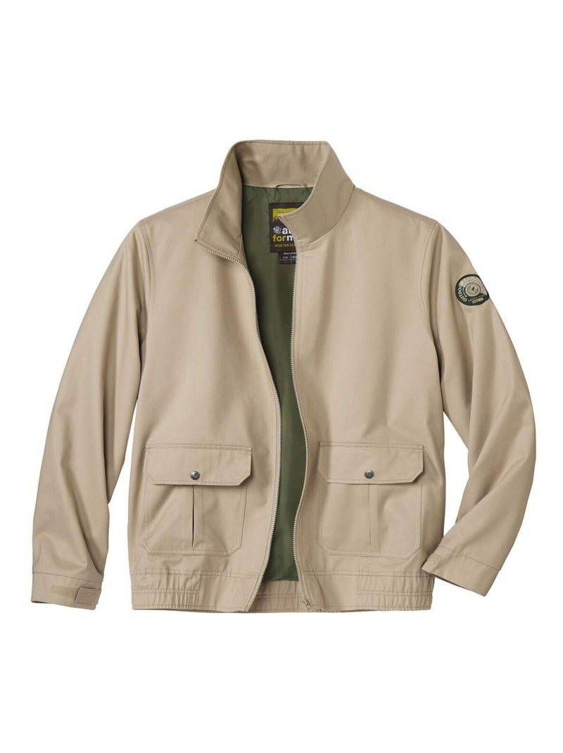 Blouson en Twill Exploration  - ATLAS FOR MEN Beige - Kiabi