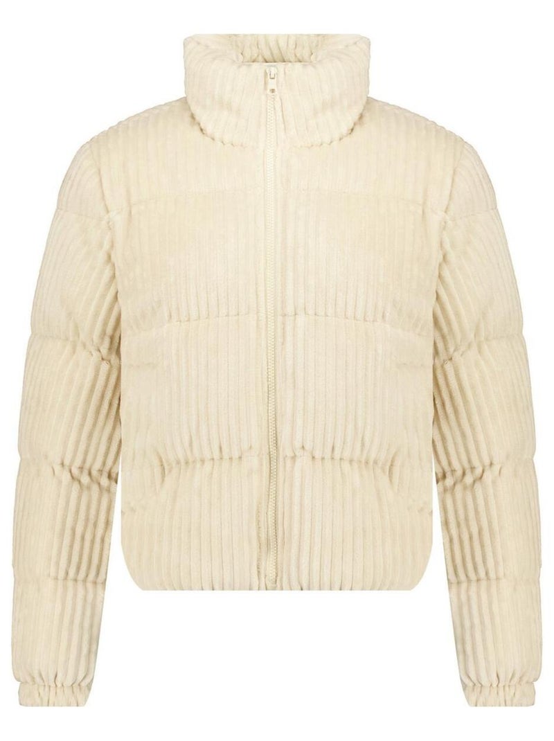 Blouson en velours côtelé doux et rembourré en polyester  'Deeluxe' Beige argile - Kiabi