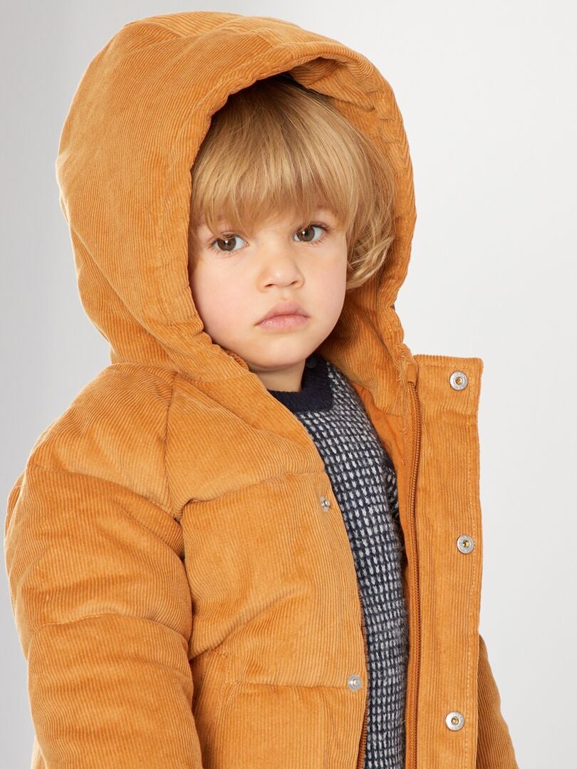 Blouson Fille En Velours Beige - Taille 10 Ans - Marque NKY - Fermeture éclair - Occasion Très Bon état