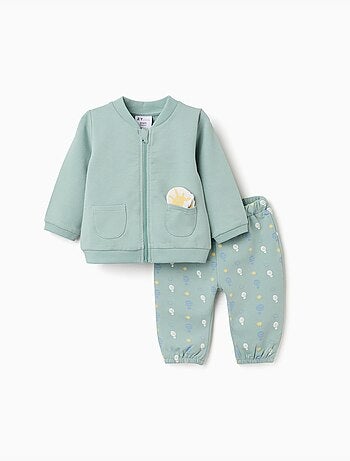 Blouson et pantalon en coton à motif
