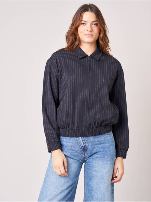 Blouson femme à fines rayures 'deeluxe' - Kiabi