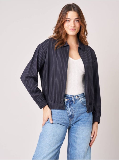 Blouson femme à fines rayures 'deeluxe' - Kiabi