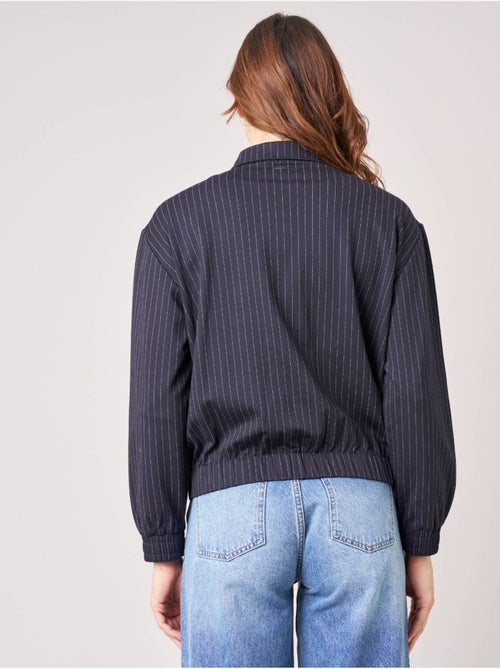 Blouson femme à fines rayures 'deeluxe' - Kiabi