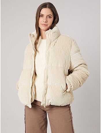 Blouson femme effet velours côtelé 'deeluxe'
