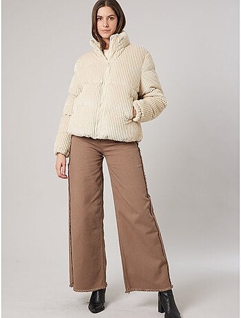 Blouson femme effet velours côtelé 'deeluxe'