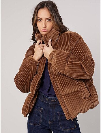 Blouson femme effet velours côtelé 'deeluxe'