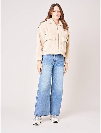 Blouson femme imitation fausse fourrure 'deeluxe'
