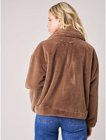 Blouson femme imitation fausse fourrure 'deeluxe'