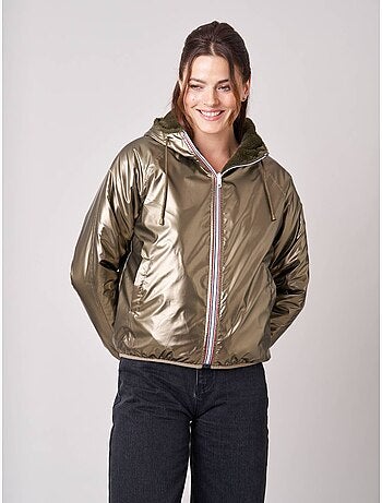 Blouson femme réversible bi-matière 'Deeluxe'